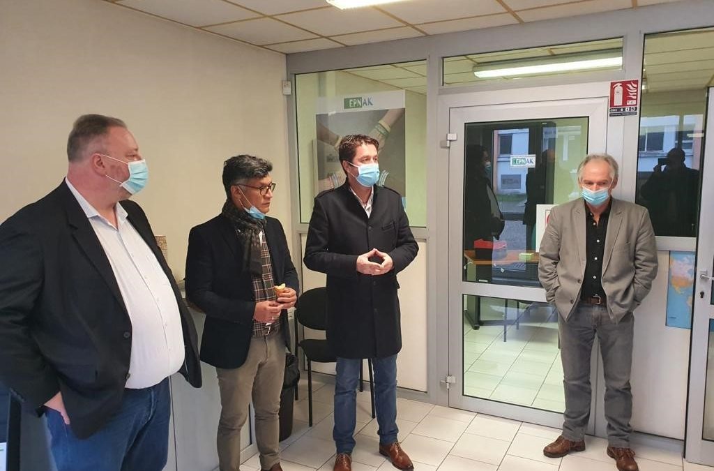 Visite d&rsquo;Emmanuel Ronot ce matin à l&rsquo;EPNAK Alençon