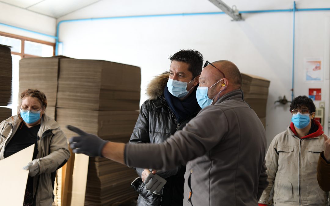 Visite d&rsquo;Emmanuel Ronot dans les unités de l&rsquo;EPNAK en Ile-de-France