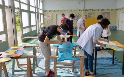 Les jeunes du SESSAD de Sens s&rsquo;investissent dans un projet artistique au cœur de la ville !