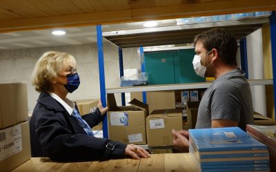 Françoise Tenenbaum et Emmanuel Ronot clôturent leur visite en Bretagne à l&rsquo;EA Pro Net