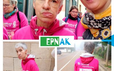 Claudine, polyhandicapée, a couru pour les Foulées Roses !