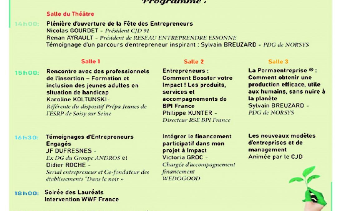 [L&rsquo;EPNAK participe à la fête des entrepreneurs du 3 novembre]