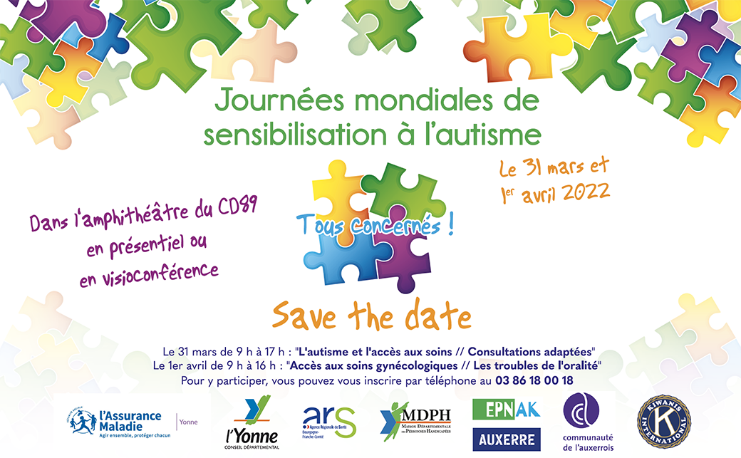 Invitation aux Journées Mondiales de sensibilisation à l’autisme