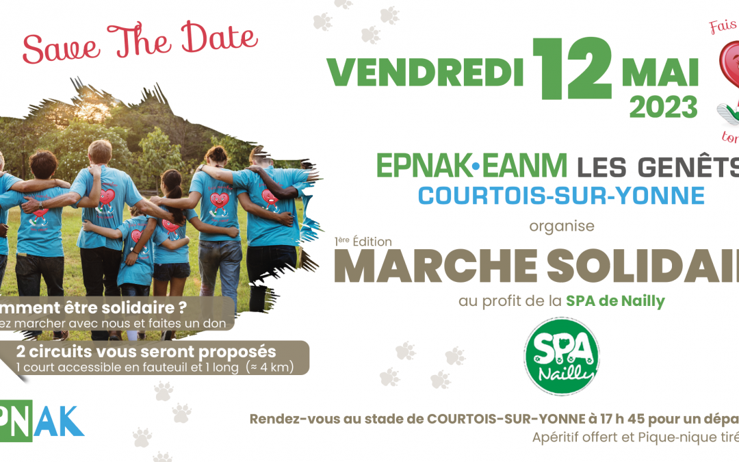 [MARCHE SOLIDAIRE « FAIS MARCHER TON CŒUR », LE 12 MAI 2023]